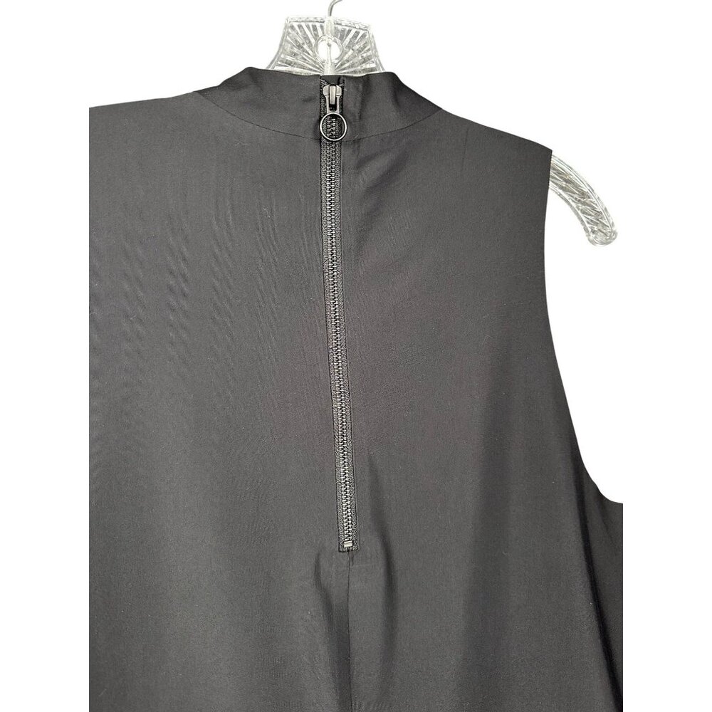 Athleta Sleeveless Stretch Mini Dress Black XL TALL High Neck Active Athleisure - Picture 6 of 11